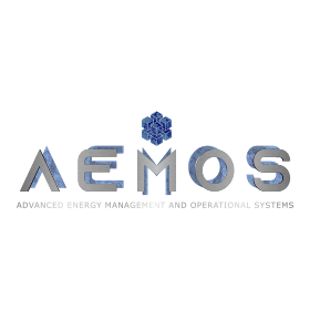 AEMOS Brushed Metal and Cube Logo